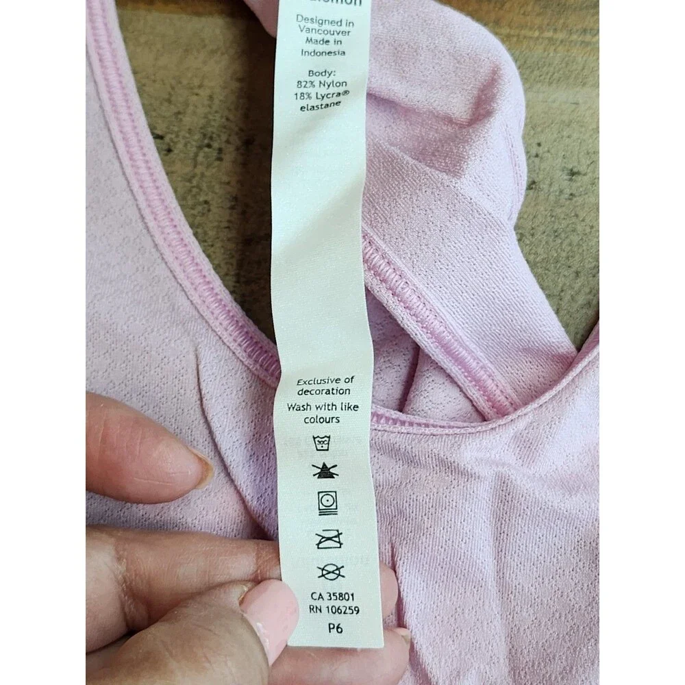Lululemon Loose Top light Pink Sz 2